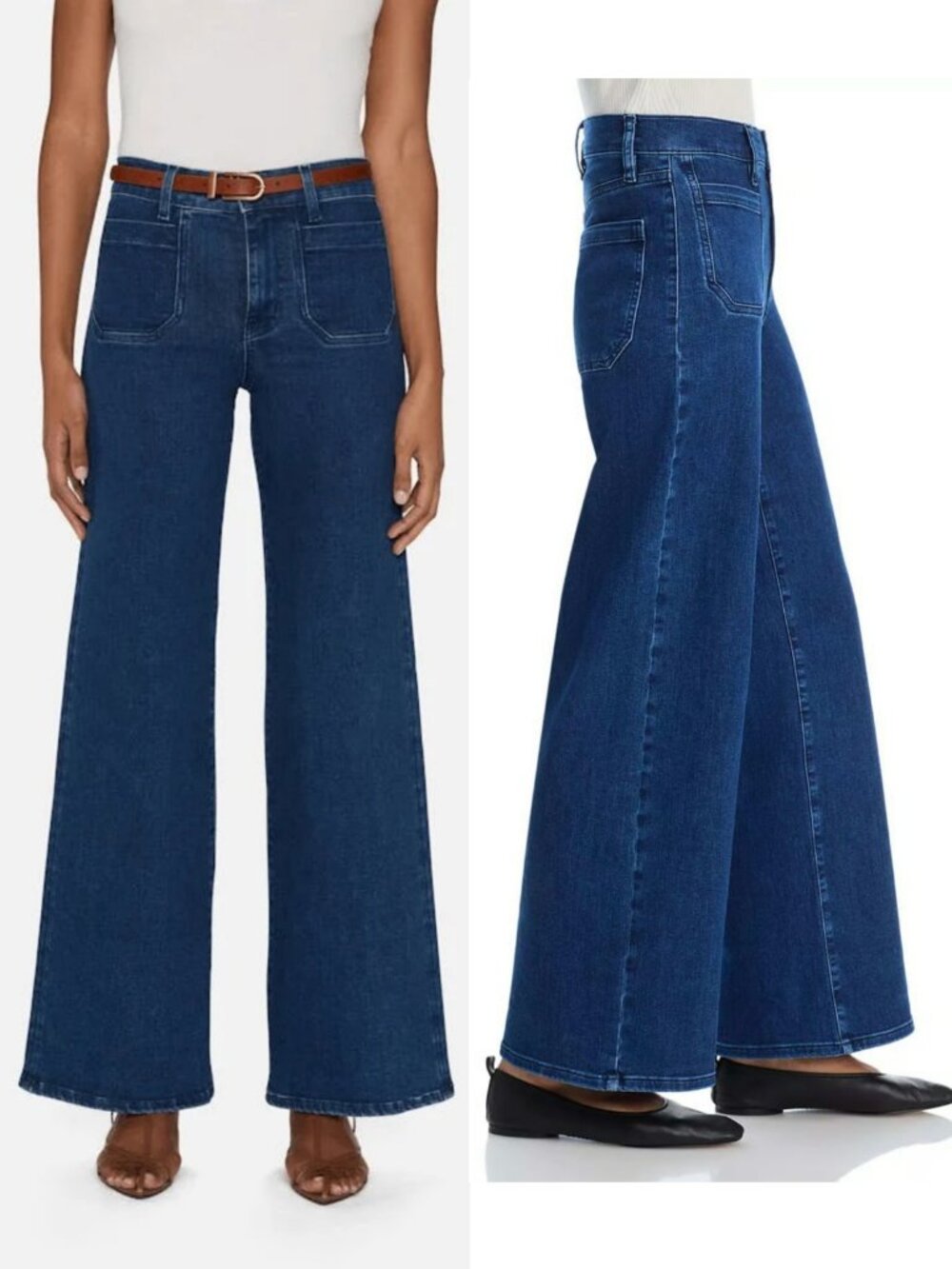 FRAME Jeans Le Slim Palazzo Modernist Pocket in Loner size 30 Minimalist Casual